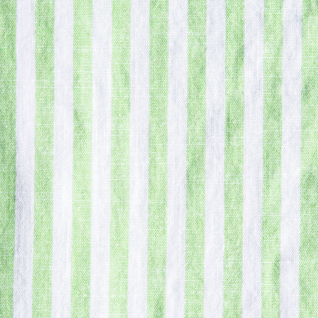 Stanford Stripe FROG Linen Shirt - Green Shirts EightX