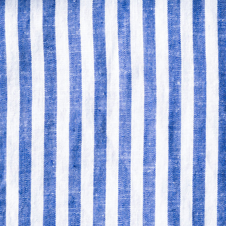 Stanford Stripe FROG Linen Shirt - Navy Shirts EightX