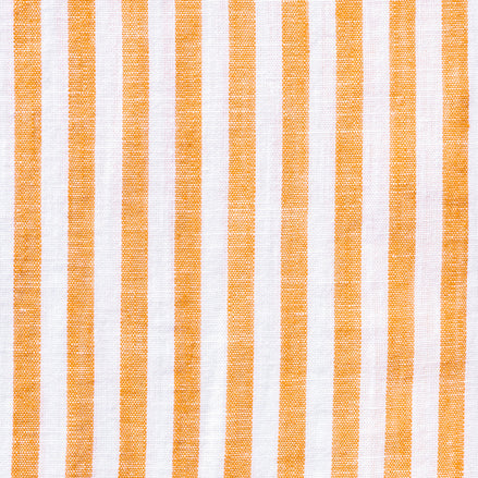 Stanford Stripe FROG Linen Shirt - Orange Shirts EightX