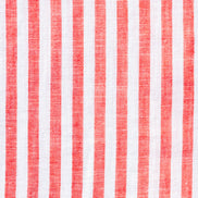 Stanford Stripe FROG Linen Shirt - Red Shirts EightX