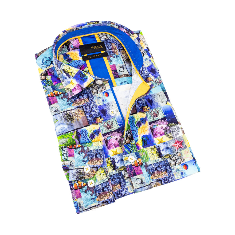 Stories from the Sea Button Down Shirt Shirts EightX MULTI S