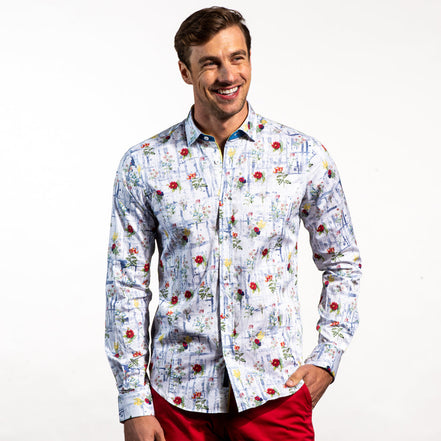 Summer Garden Button Down Shirt Shirts EightX