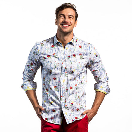 Summer Garden Button Down Shirt Shirts EightX