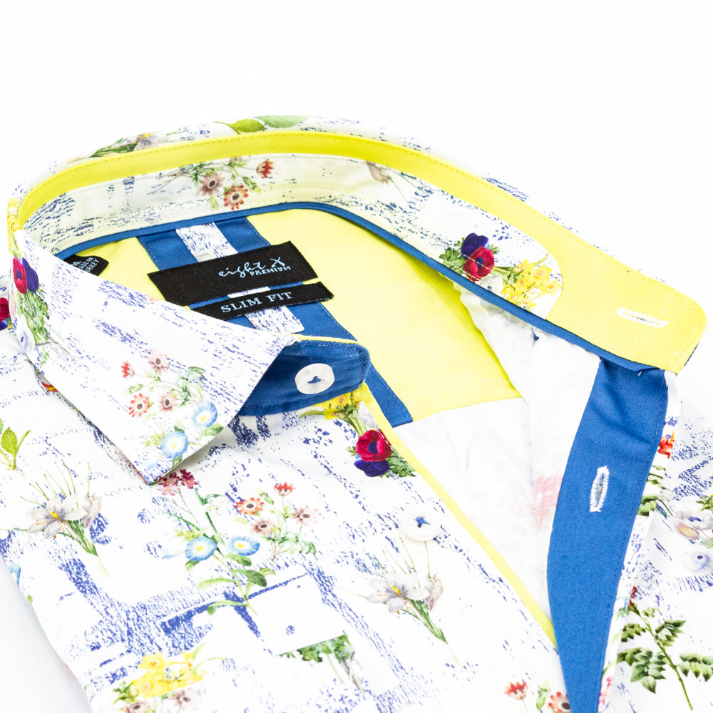 Summer Garden Button Down Shirt Shirts EightX