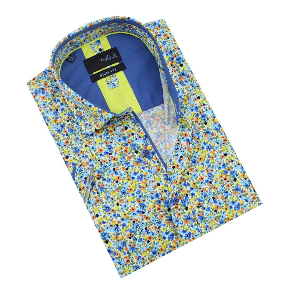 Summer Melody Floral Short Sleeve Shirt Shirts Eight-X MULTI S