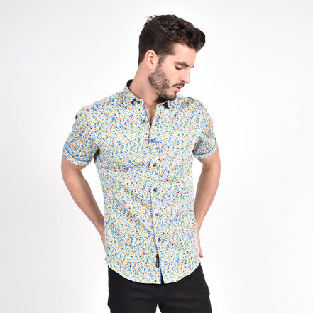 Summer Melody Floral Short Sleeve Shirt Shirts Eight-X