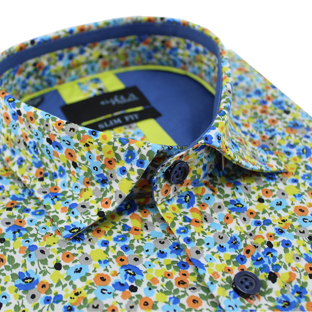 Summer Melody Floral Short Sleeve Shirt Shirts Eight-X