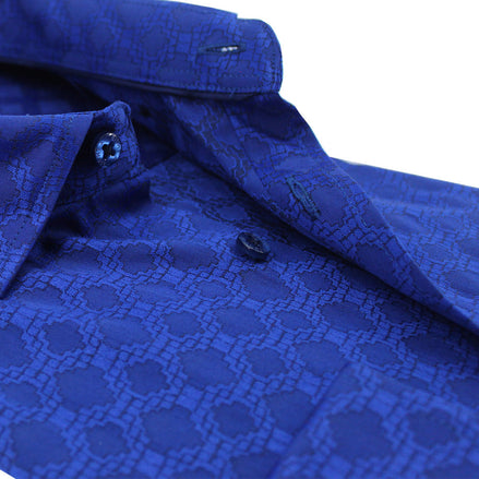 Temple Window Jacquard Button Down Shirt Shirts Eight-X