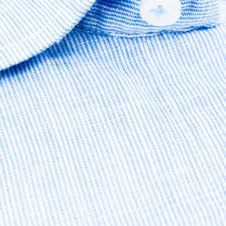 The Boardwalk Linen Button Down Shirt - Clear Sky Blue Shirts Eight-X