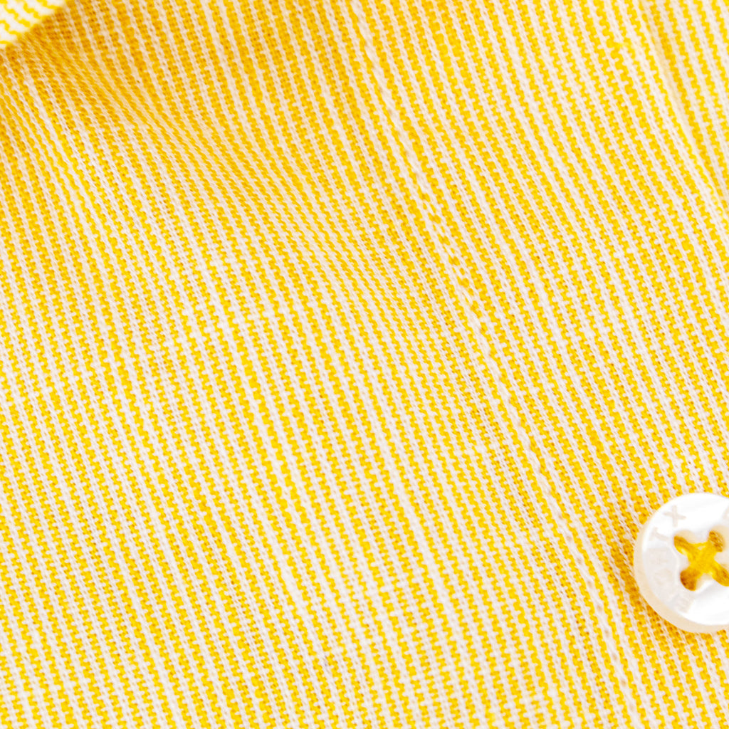 The Boardwalk Linen Button Down Shirt - Golden Yellow Shirts Eight-X