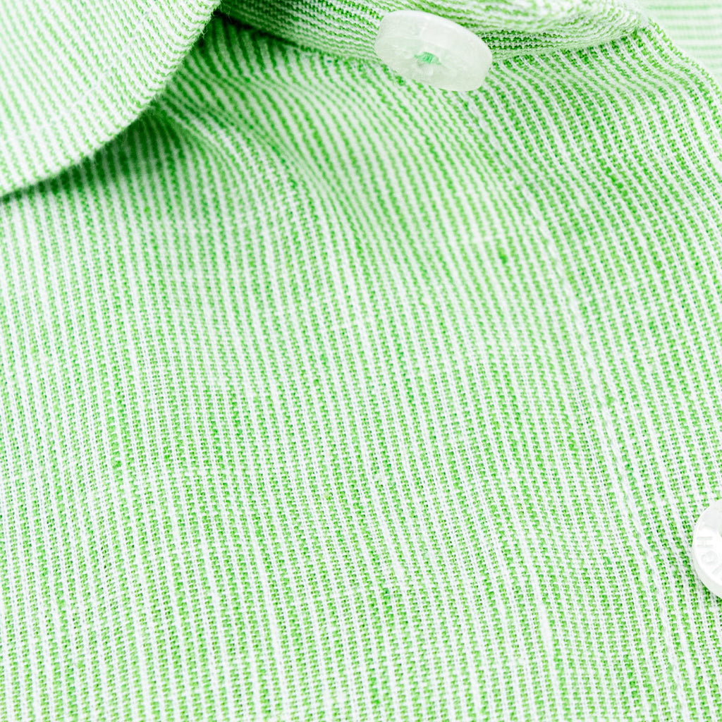 The Boardwalk Linen Button Down Shirt - Pasture Green Shirts Eight-X
