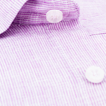 The Boardwalk Linen Button Down Shirt - Sunset Pink Shirts Eight-X