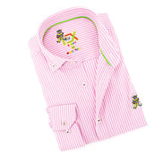 The Softest Stripe - Colores Edition FROG Shirt - Pink Shirts EightX PINK S