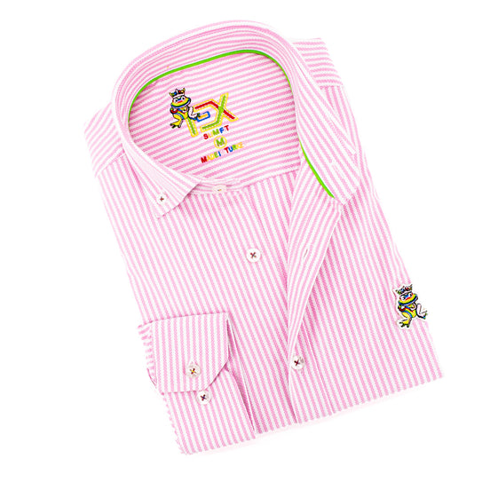 The Softest Stripe - Colores Edition FROG Shirt - Pink Shirts EightX PINK S