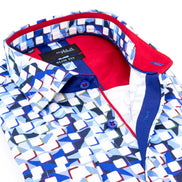 Tile Tab Button Down Shirt Shirts EightX