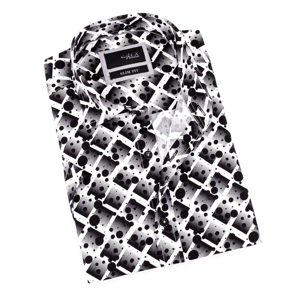 Time Traveler Short Sleeve Shirt Shirts Eight-X BLACK S