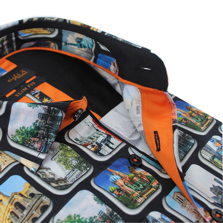 Travel Destination Button Down Shirt Shirts Eight-X