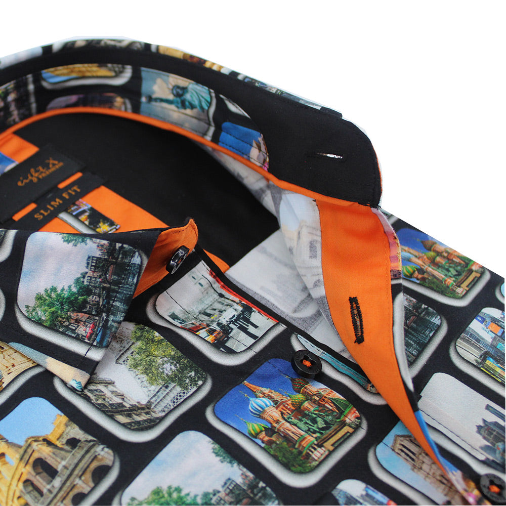 Travel Destination Button Down Shirt Shirts Eight-X