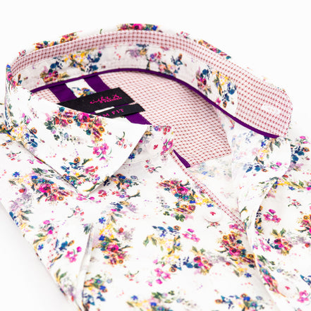 Vintage Blossom Short Sleeve Shirt Shirts Eight-X