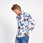 Watercolor Falling Flower Button Down Shirt Shirts Eight-X