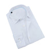 White Jacquard Shirt With Aqua Trim Shirts EightX WHITE S