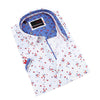 White Rose Print Short Sleeve Shirt Shirts EightX WHITE S