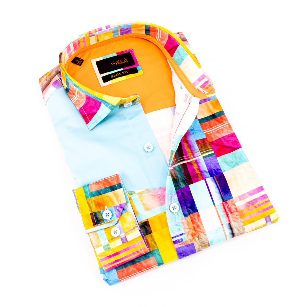 Windows 99 Button Down Shirt Shirts EightX MULTI S