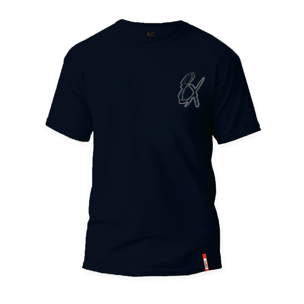 Frequency Logo Graphic T-Shirt - Navy  Eight-X
