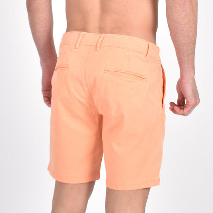 Orange Slim Fit Jacquard Shorts Chino Shorts Eight-X