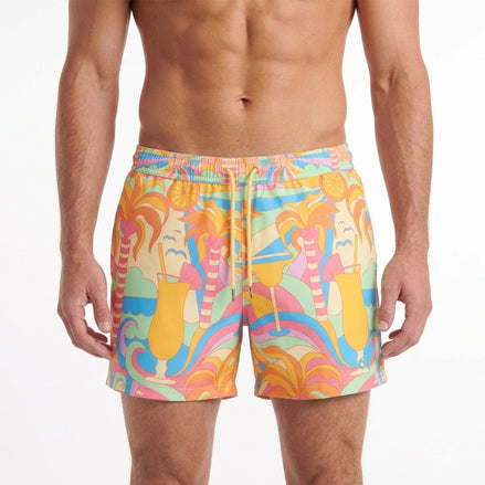 Retro Oasis Swim Trunks Swim Wear Eight-X