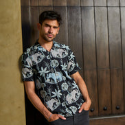 Sundara Artisan Short Sleeve Button Up Shirt Eight-X