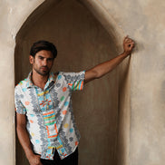 Solari Artisan Short Sleeve Button Up Shirt Eight-X