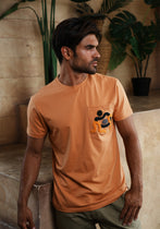 No. 5 Abstract Graphic T-Shirt - Orange Eight-X