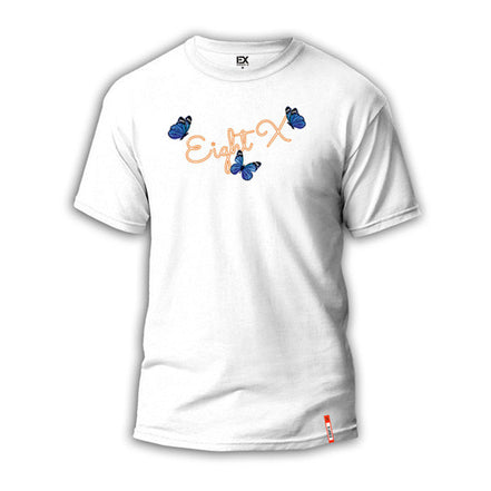 The Meadow 8X Street T-Shirt - White Graphic T-Shirts Eight-X