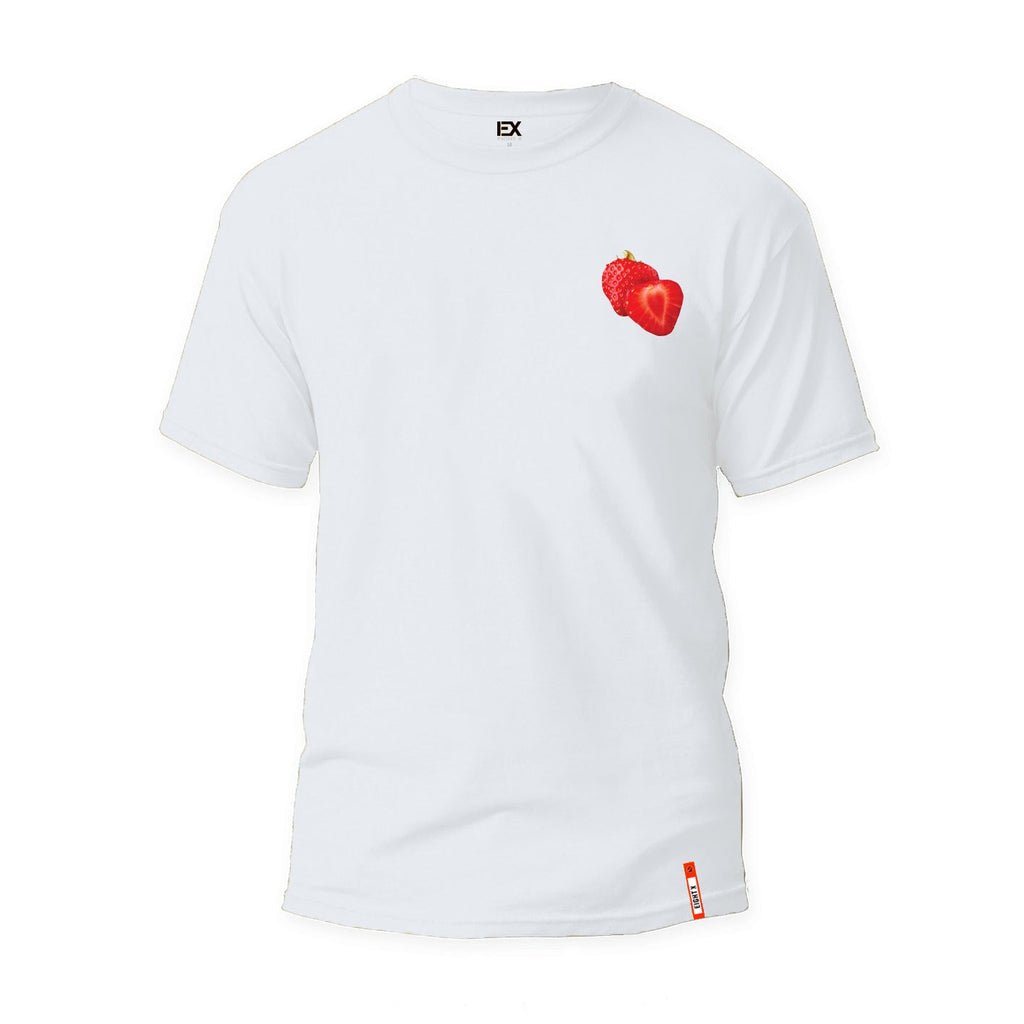 Strawberries Graphic T-Shirt - White  Eight-X WHITE S