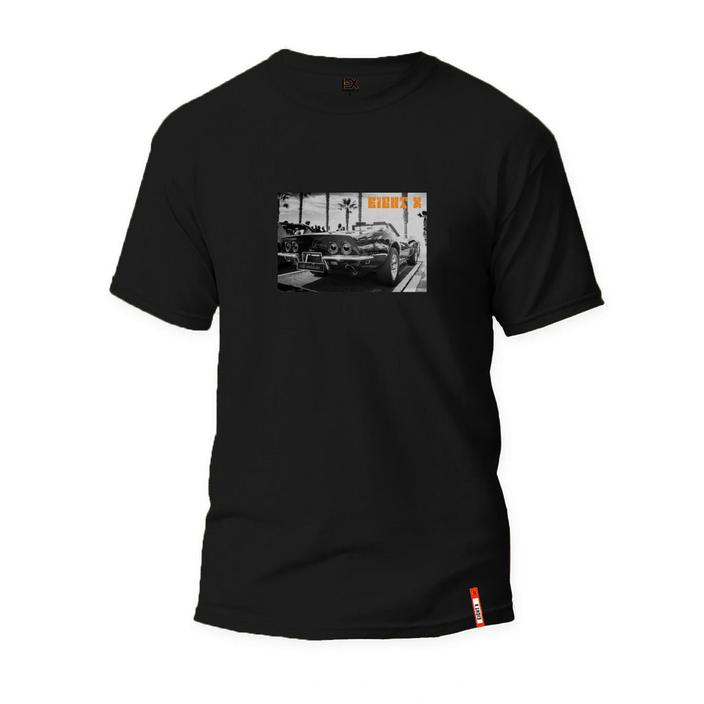 American Muscle Graphic T-Shirt - Black Graphic T-Shirts Eight-X