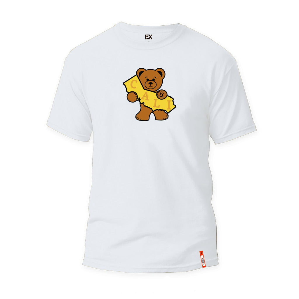 Cali Bear Graphic T-Shirt - White  Eight-X