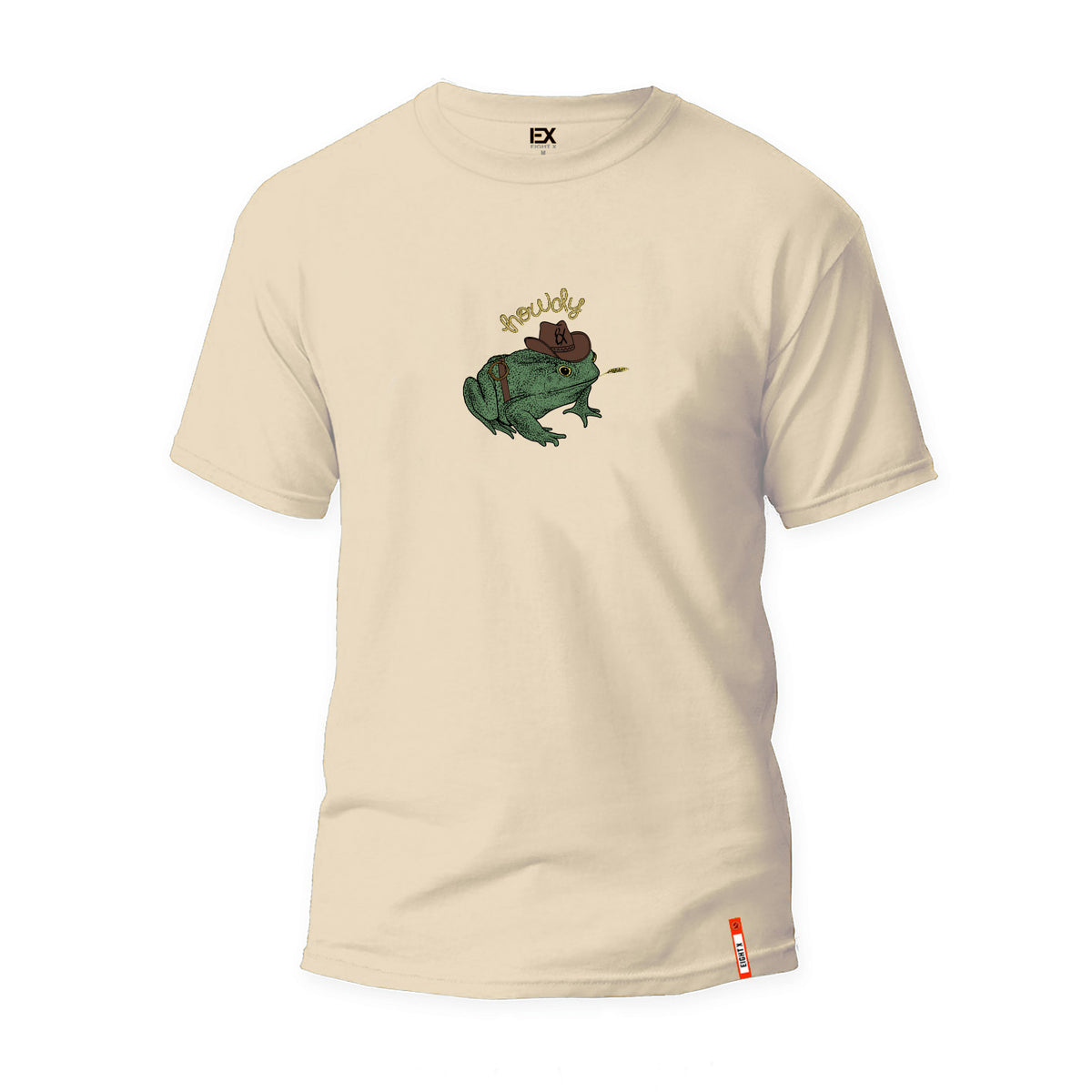 Howdy Graphic T-Shirt - Beige Graphic T-Shirts Eight-X