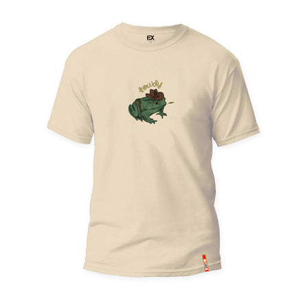 Howdy Graphic T-Shirt - Beige Graphic T-Shirts Eight-X