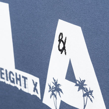 A Day in LA Graphic T-Shirt - Blue Graphic T-Shirts Eight-X BLUE S