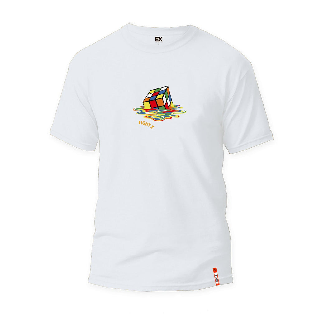 Cubed Graphic T-Shirt - White  Eight-X WHITE S