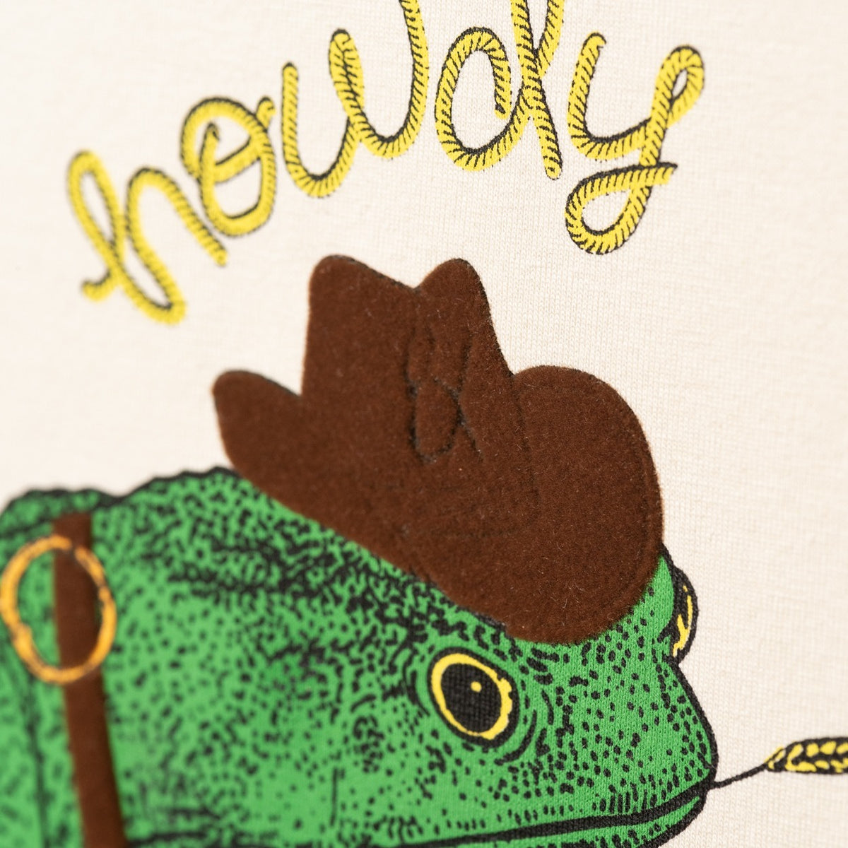 Howdy Graphic T-Shirt - Beige Graphic T-Shirts Eight-X
