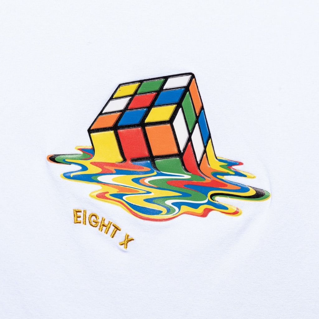 Cubed Graphic T-Shirt - White  Eight-X