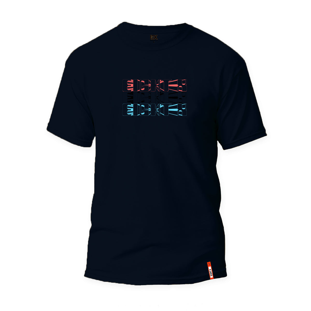 Rocket Pop Logo Graphic T-shirt - Navy Graphic T-Shirts Eight-X
