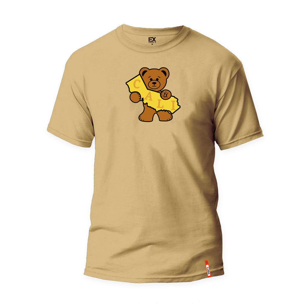 Cali Bear Graphic T-Shirt - Beige  Eight-X