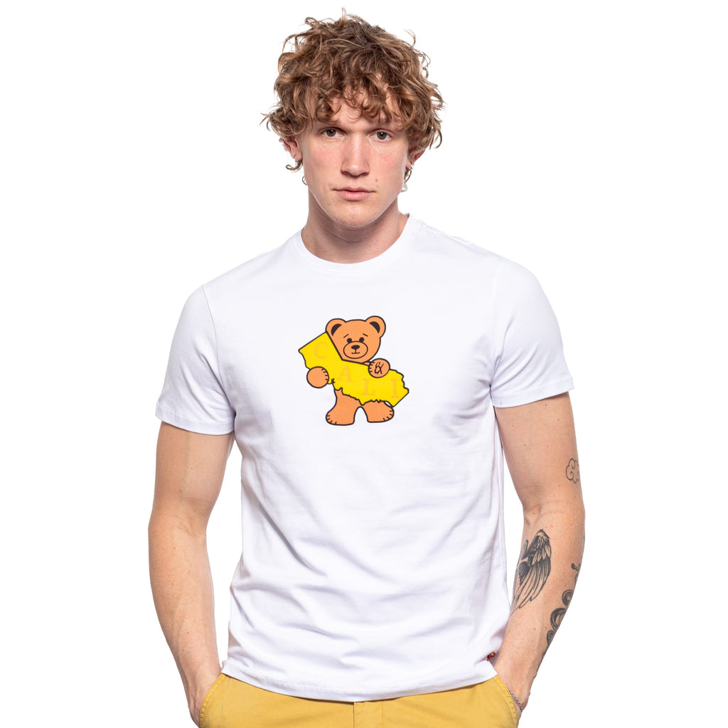 Cali Bear Graphic T-Shirt - White  Eight-X