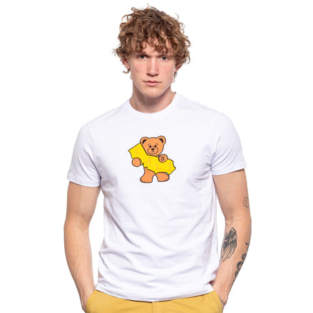 Cali Bear Graphic T-Shirt - White  Eight-X