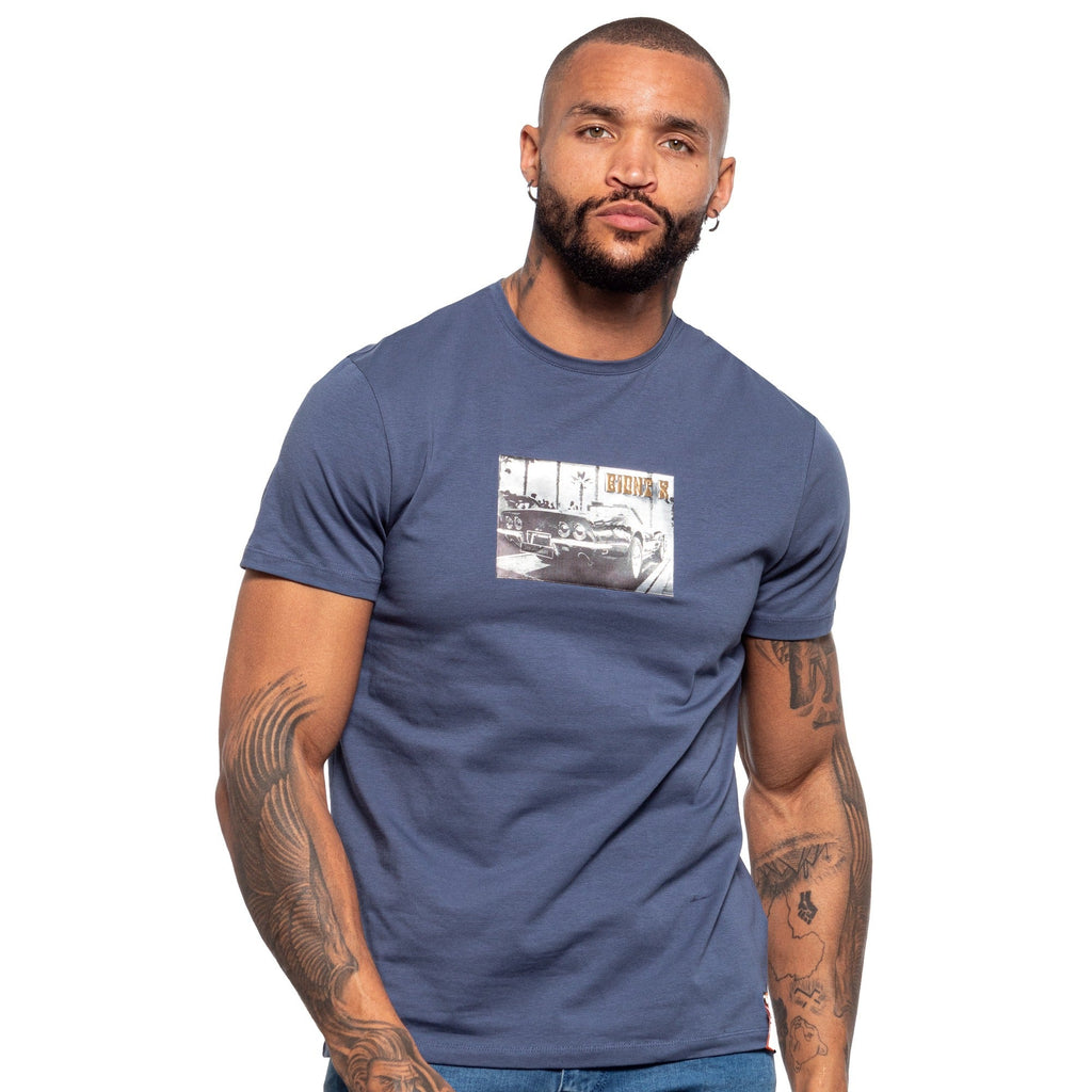 American Muscle Graphic T-Shirt - Blue Graphic T-Shirts Eight-X