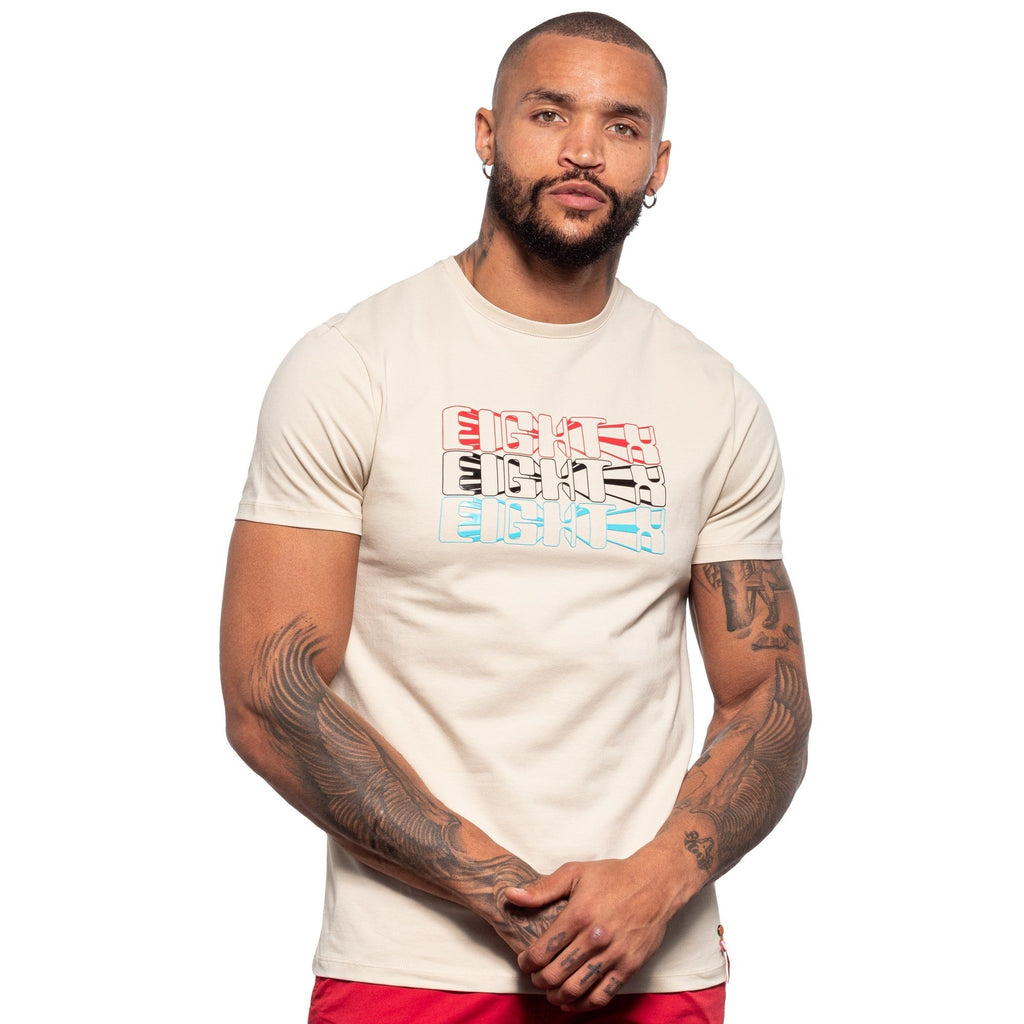 Rocket Pop Logo Graphic T-Shirt - Beige Graphic T-Shirts Eight-X