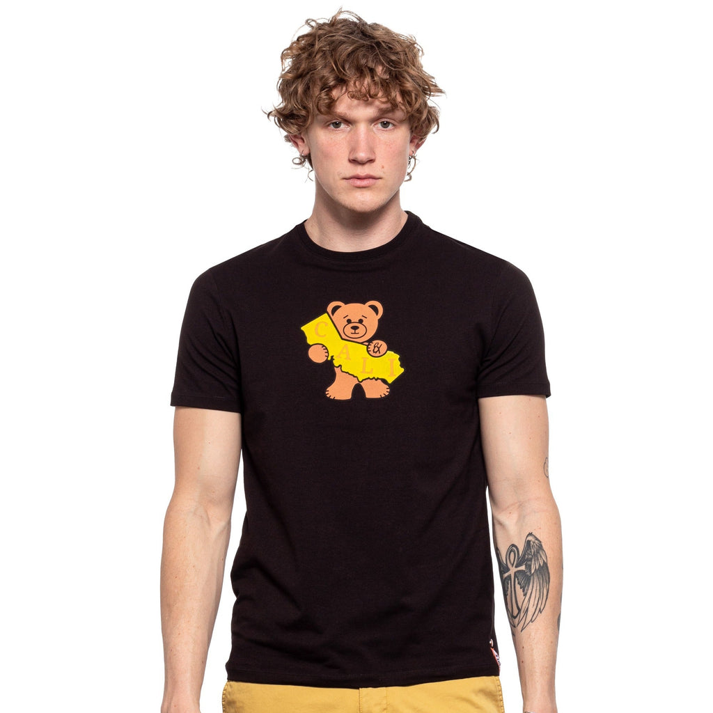 Cali Bear Graphic T-Shirt - Black  Eight-X